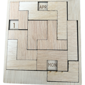 Houten dagelijkse kalender puzzel